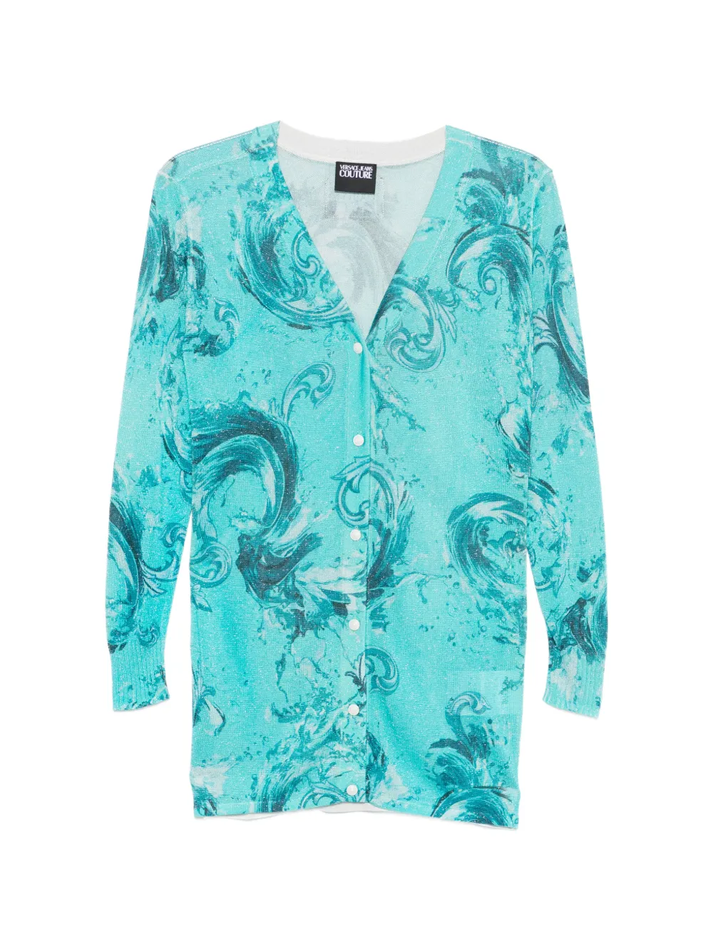 Versace Jeans Couture printed cardigan - Blu