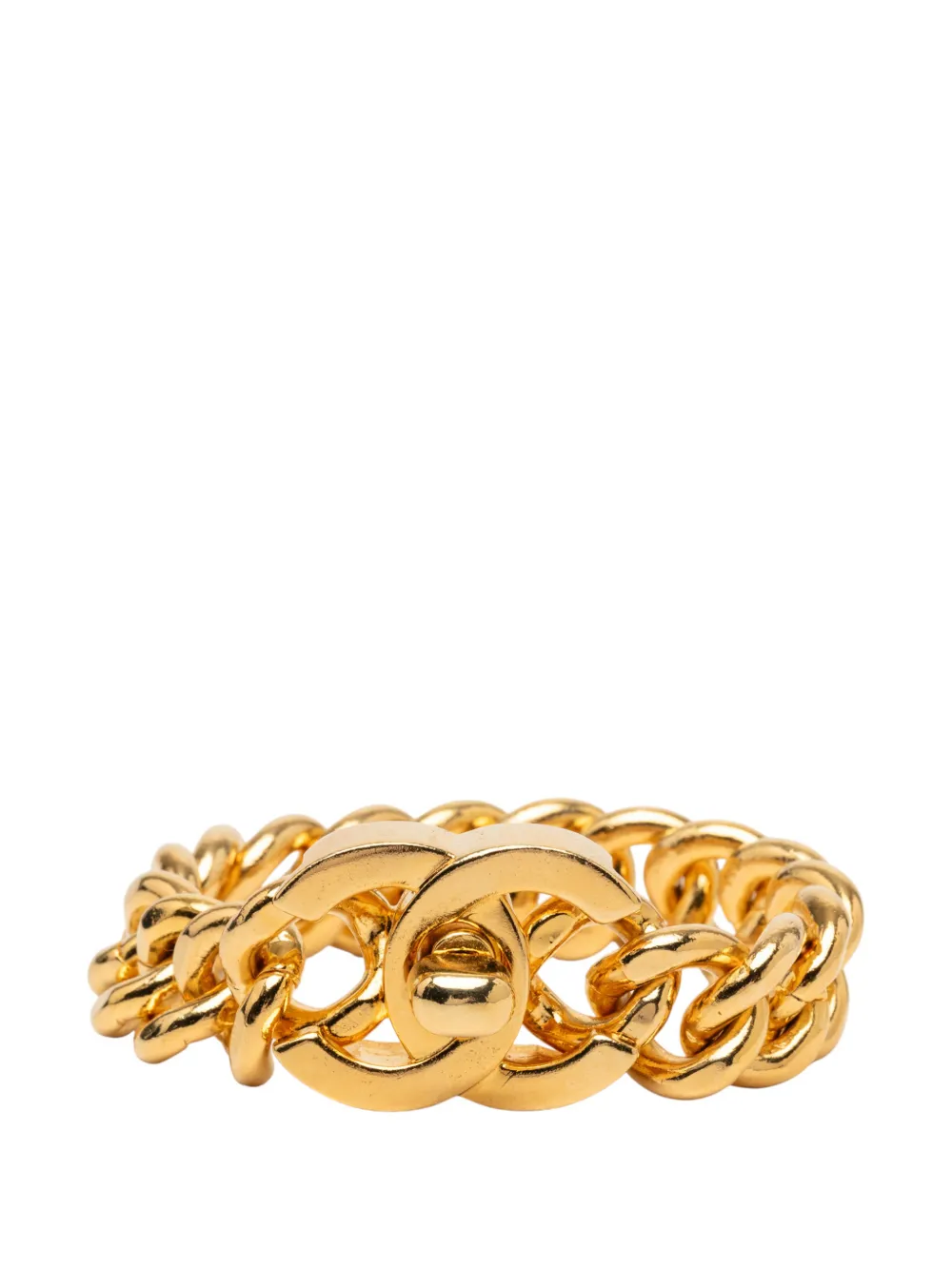 CHANEL Pre-Owned Bracciale CC placcato oro 1990-2010