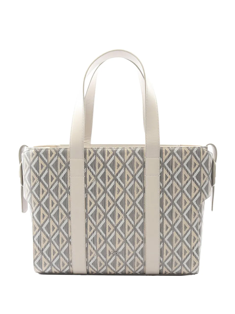 Christian Dior Pre-Owned 2021-2025 CD Diamond Coated Canvas Corolle tote bag - Grau