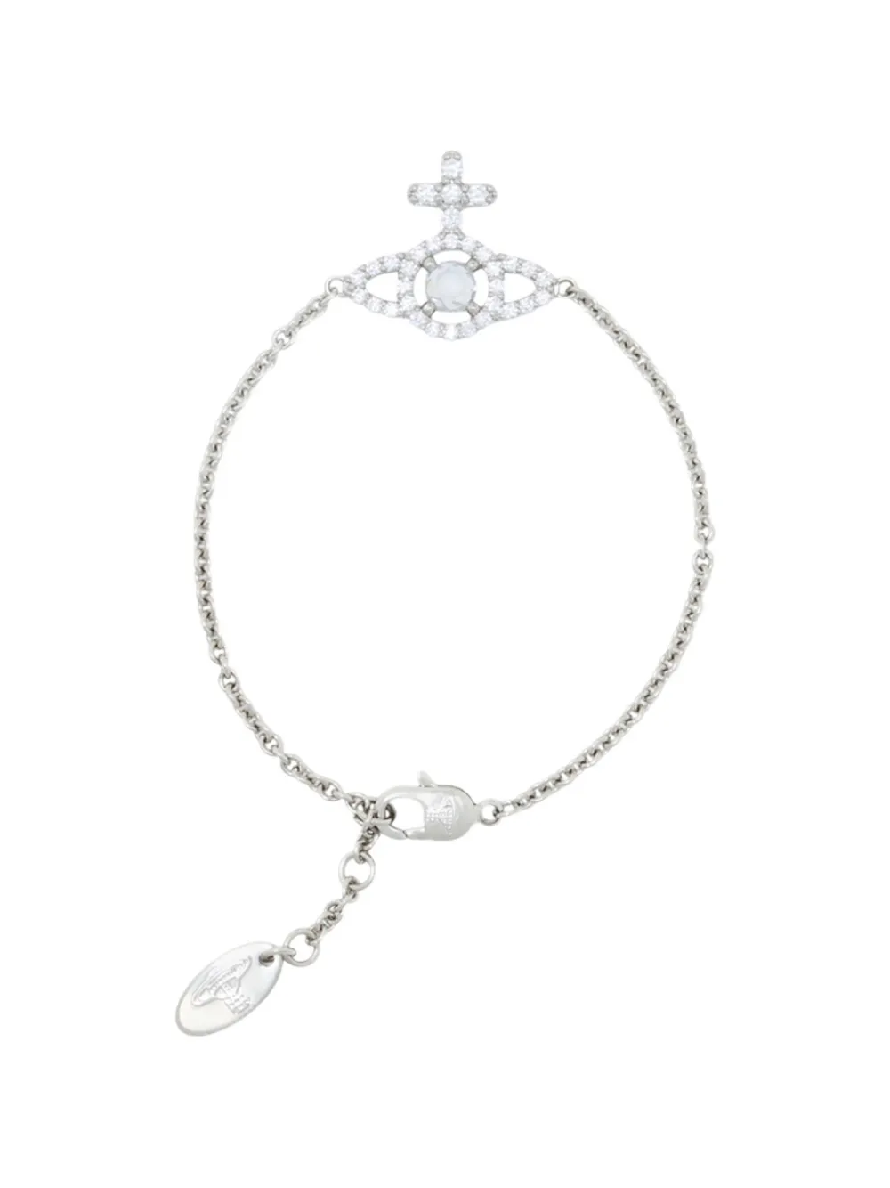 Vivienne Westwood Olympia orb embellished bracelet - Argento