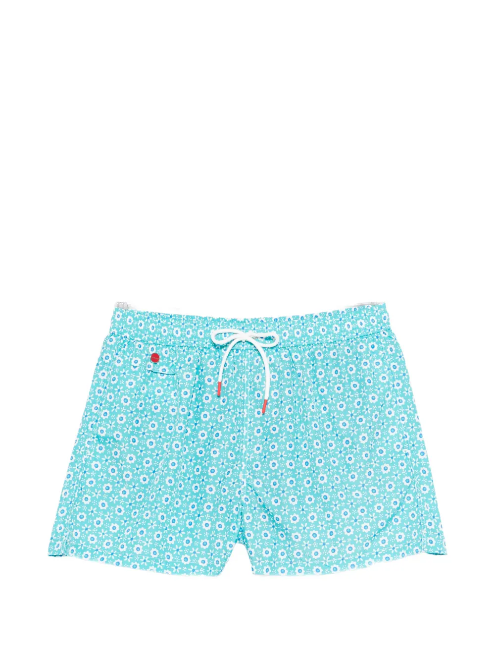 Kiton floral print swim shorts - Blu