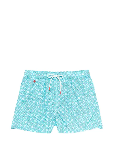 Kiton floral print swim shorts
