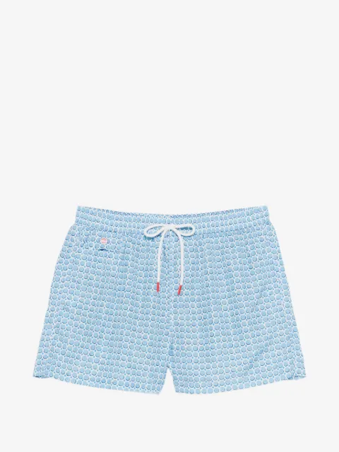 Kiton shorts de playa con motivo
