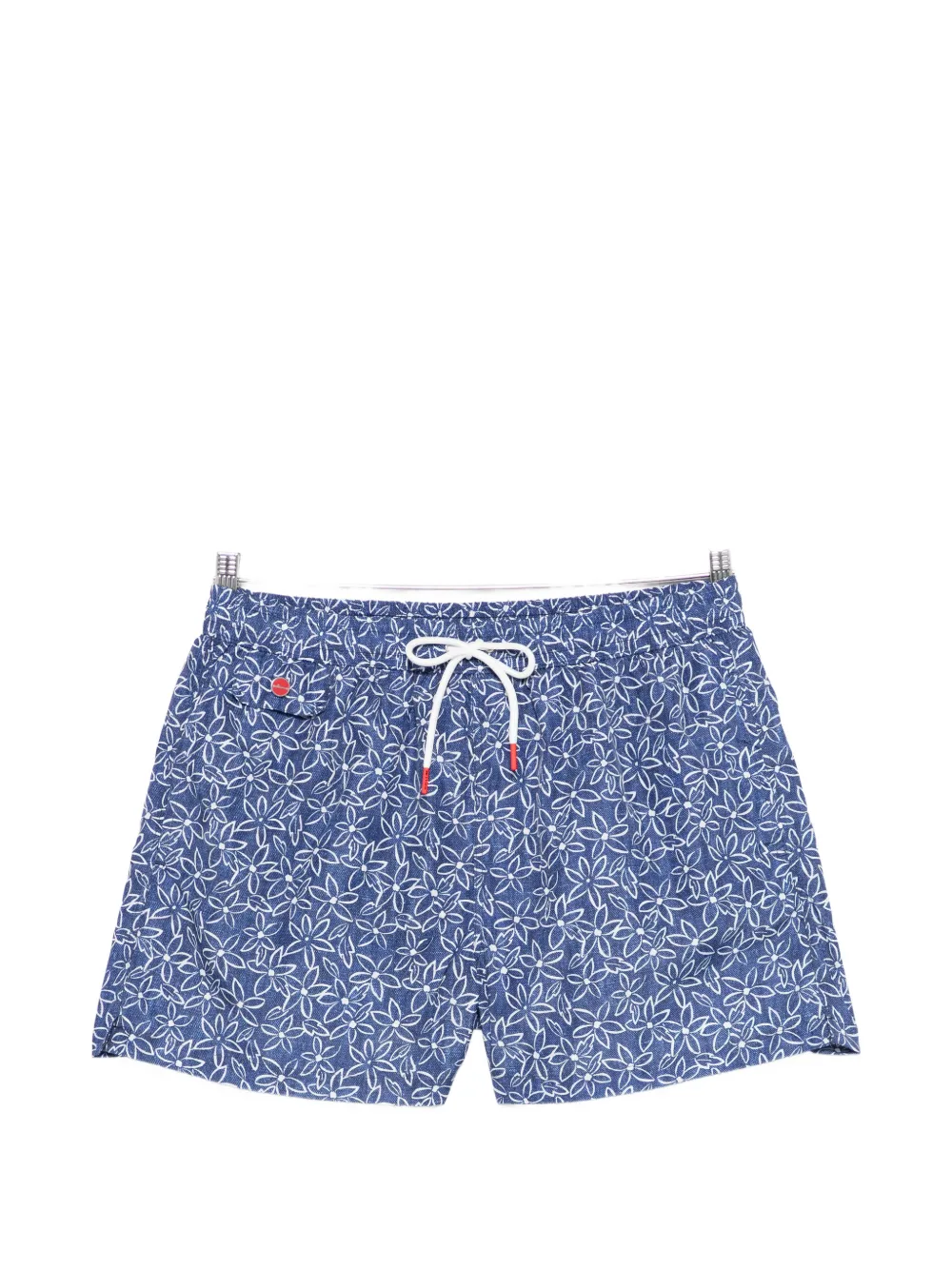 Kiton floral print swim shorts - Blu