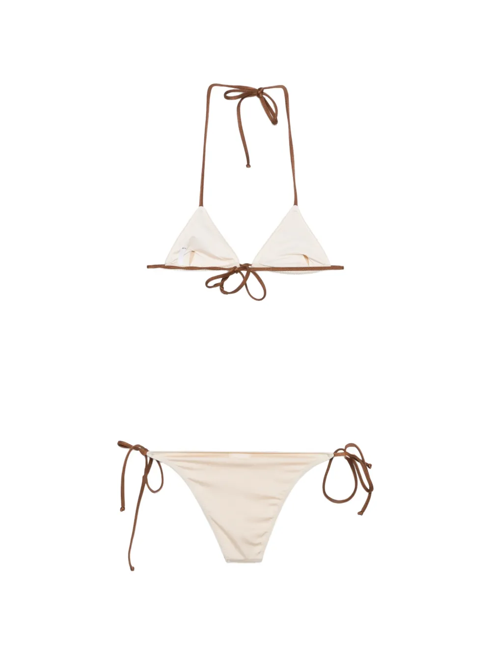 Mc2 Saint Barth Leah Palm-tree Print Bikini - Neutrals 
