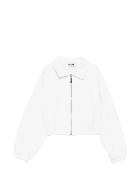 Moschino Kids heart zip bomber jacket