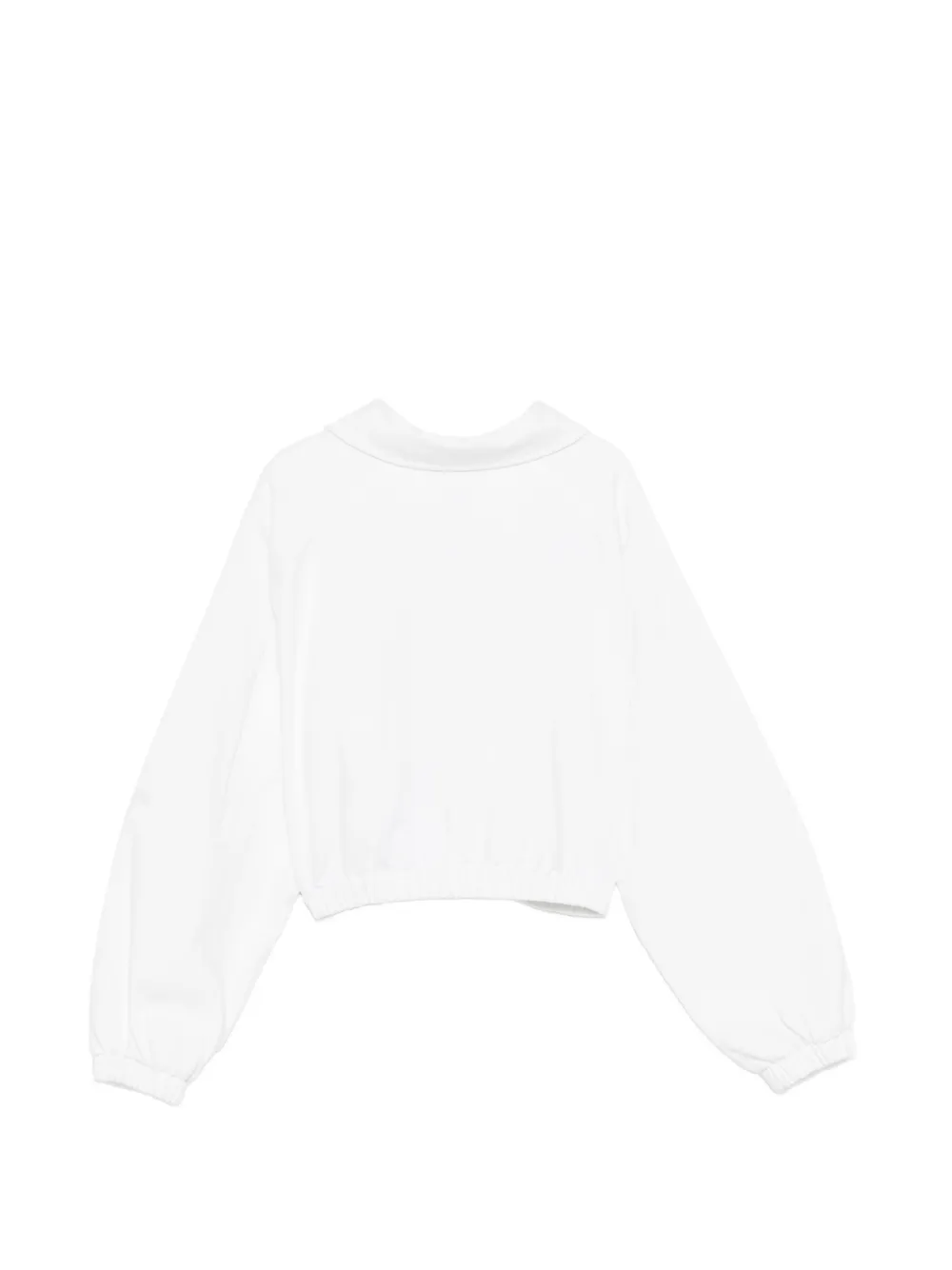 Moschino Kids Bomberjack met rits en hart Wit