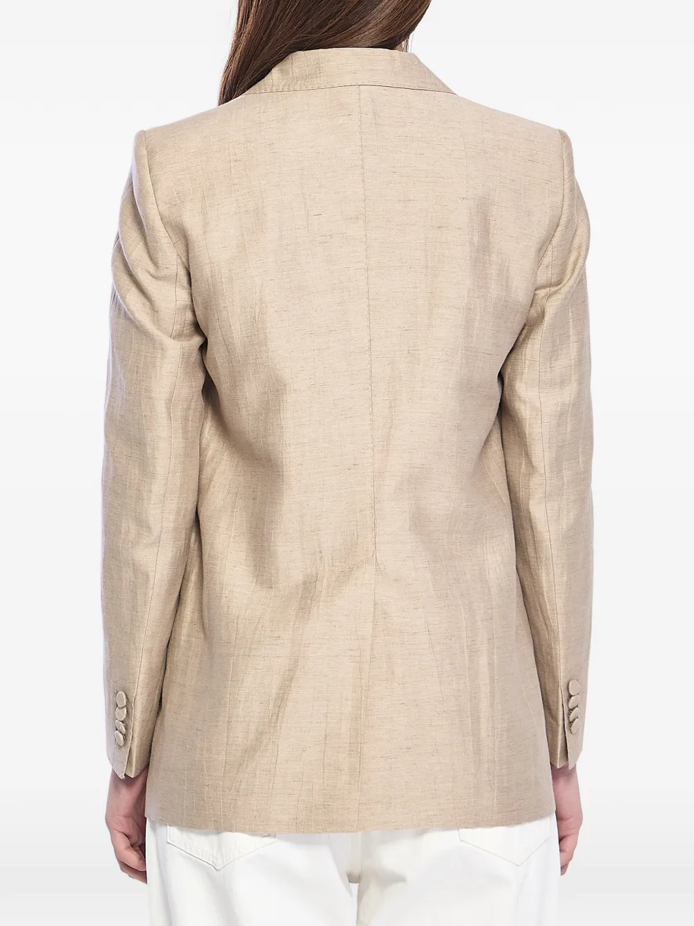 Tagliatore Blazer met enkele rij knopen Beige