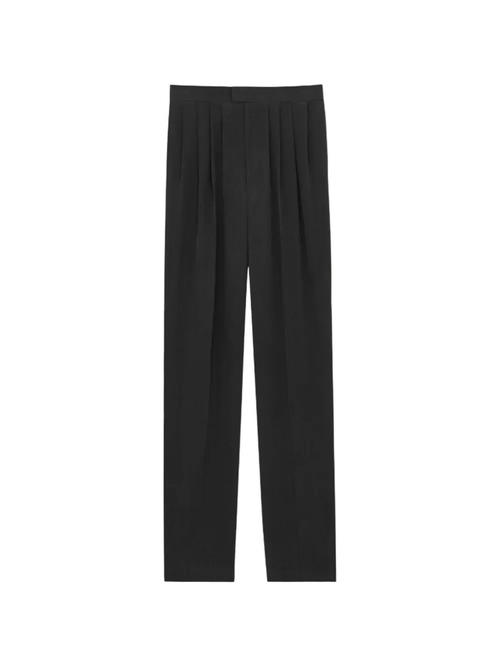 Saint Laurent pleated high-waist trousers - Schwarz