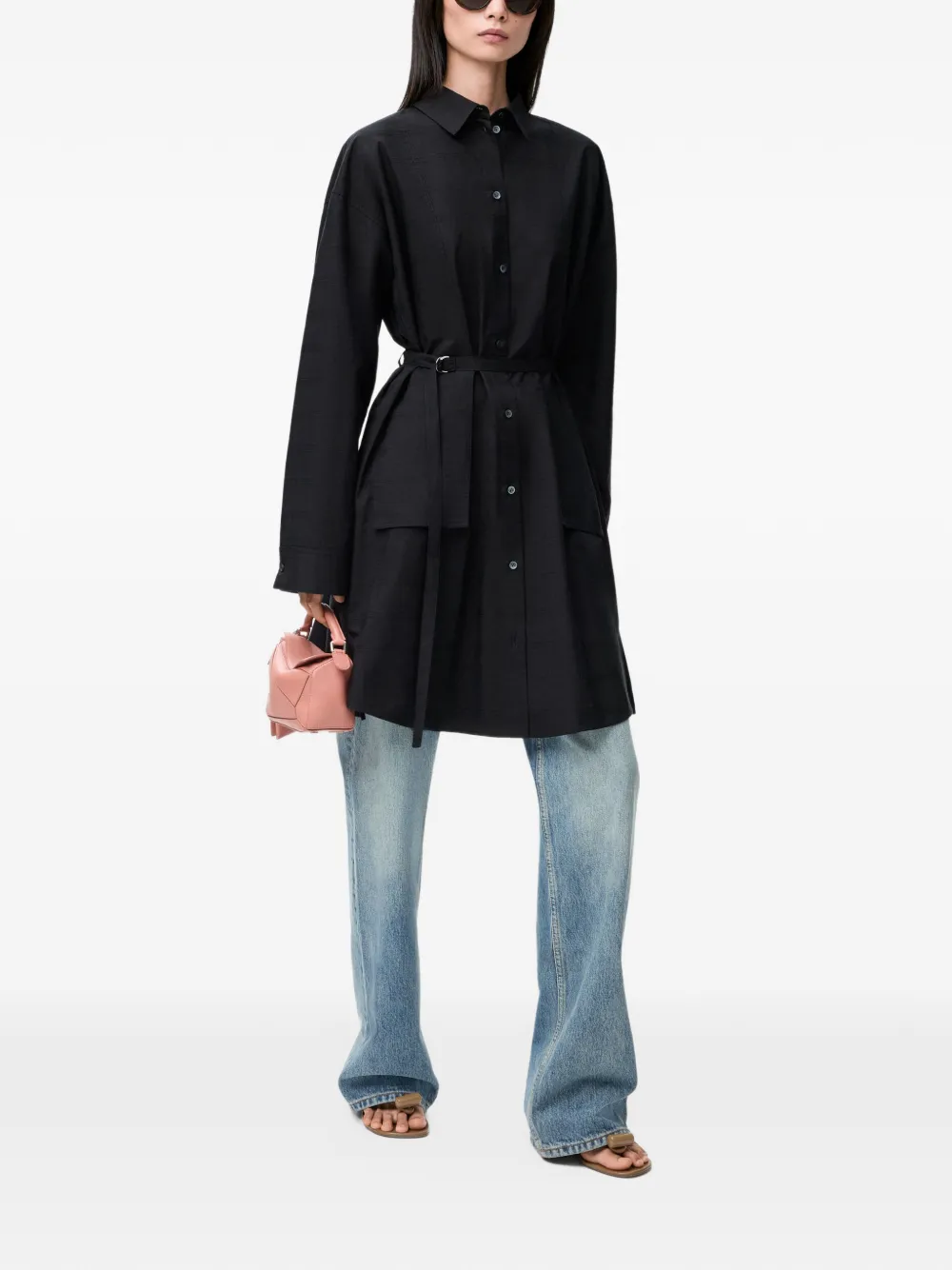 LOEWE Mini-jurk met ceintuur Zwart