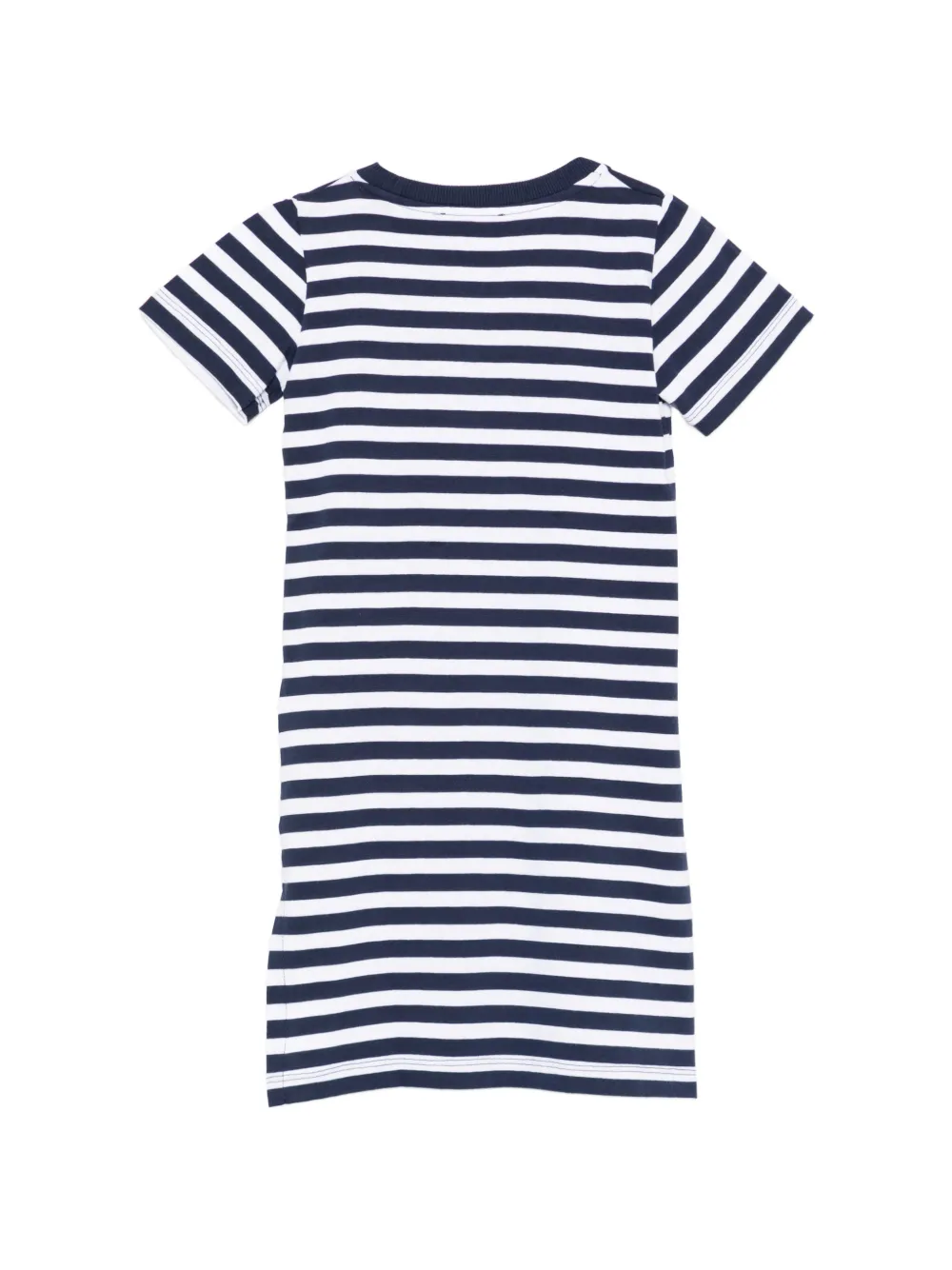 Moschino Kids Gestreepte jurk Blauw