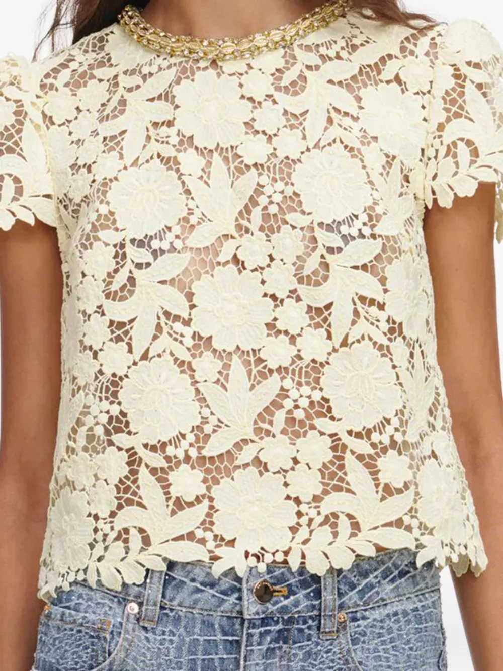 Lace Embroidered Top