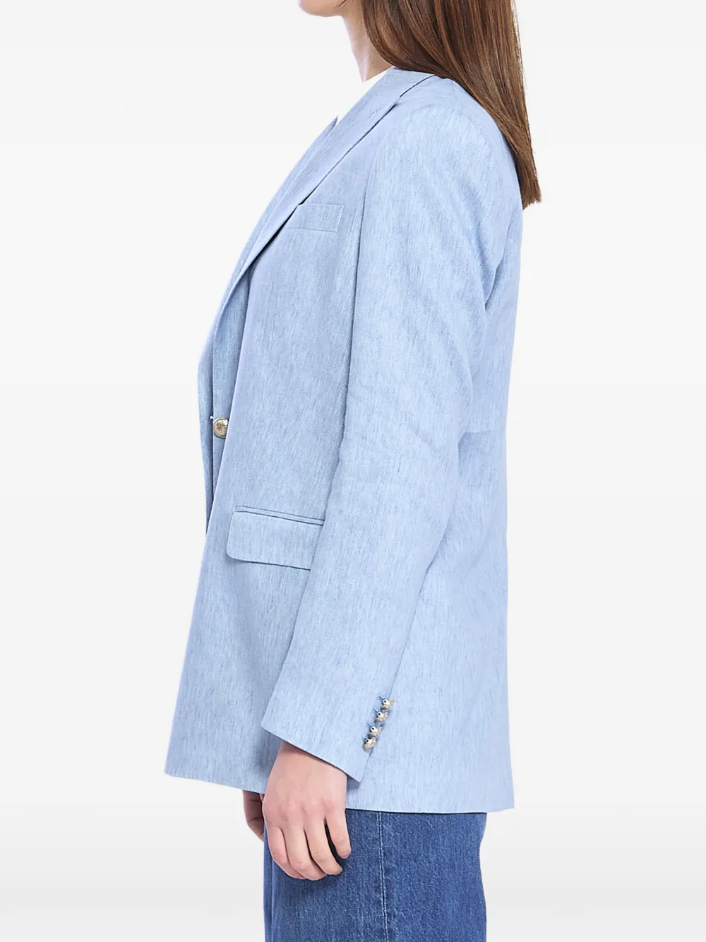 Tagliatore Blazer met enkele rij knopen Blauw