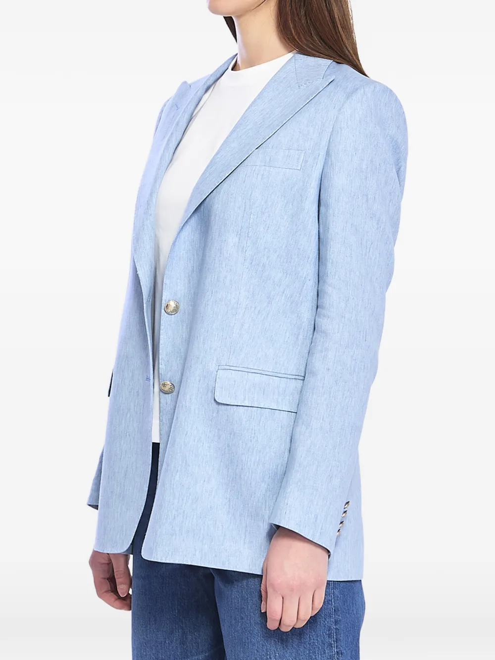 Tagliatore Blazer met enkele rij knopen Blauw