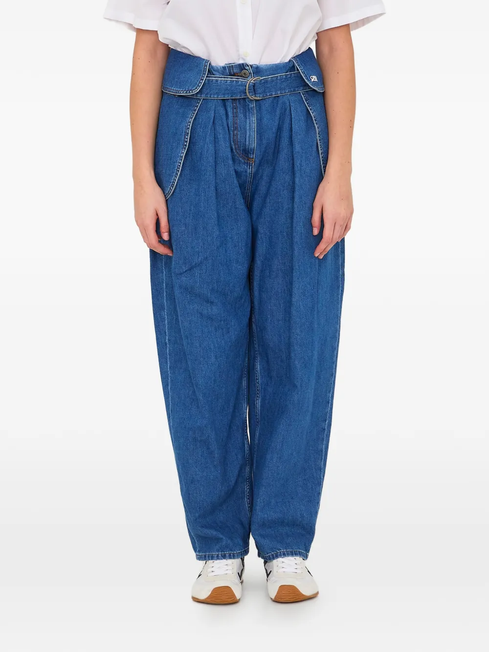 LOEWE anagram-detail jeans - Blau