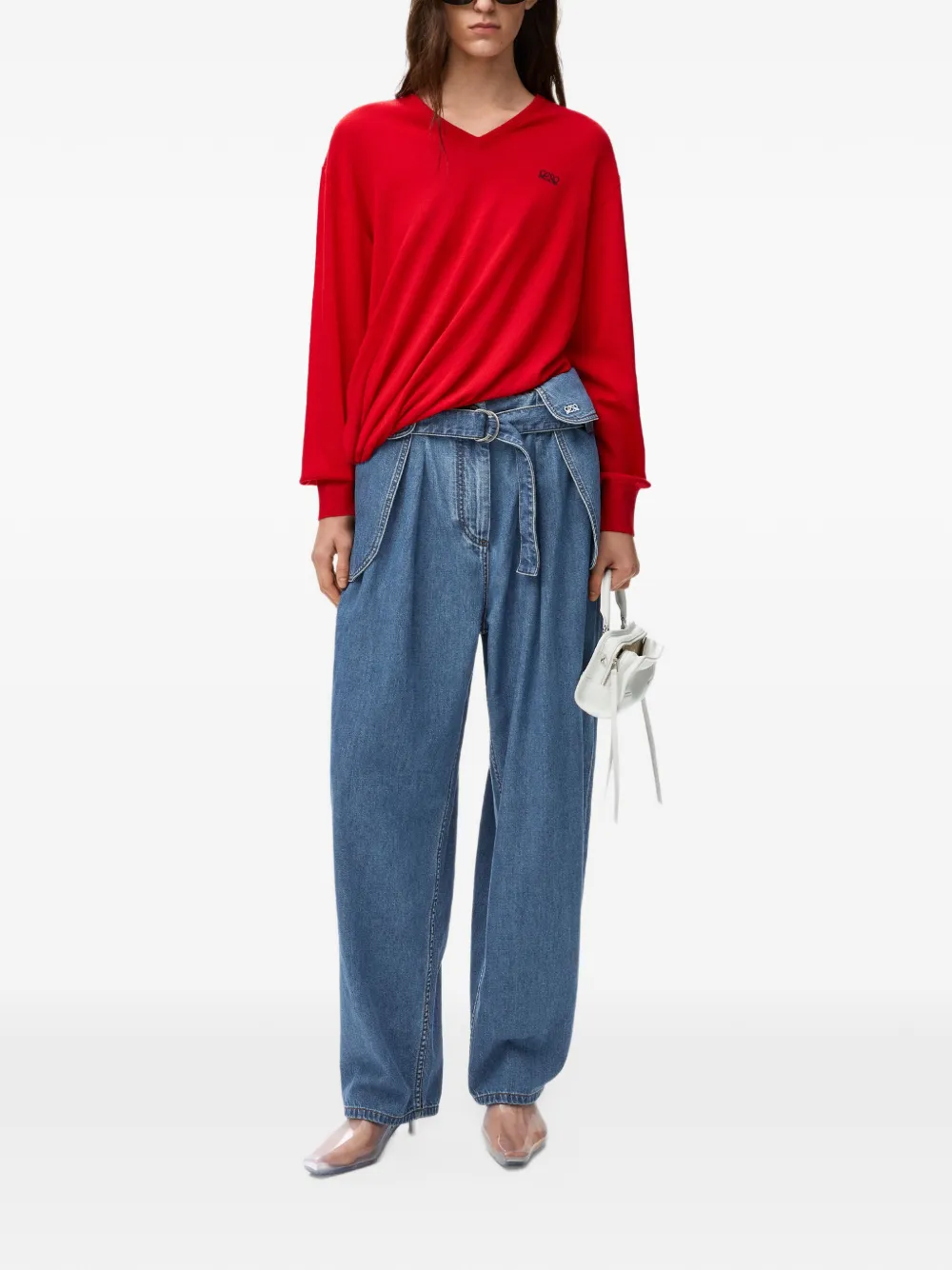 LOEWE Jeans met anagram-detail Blauw