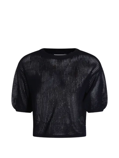 Antonelli pointelle-knit top