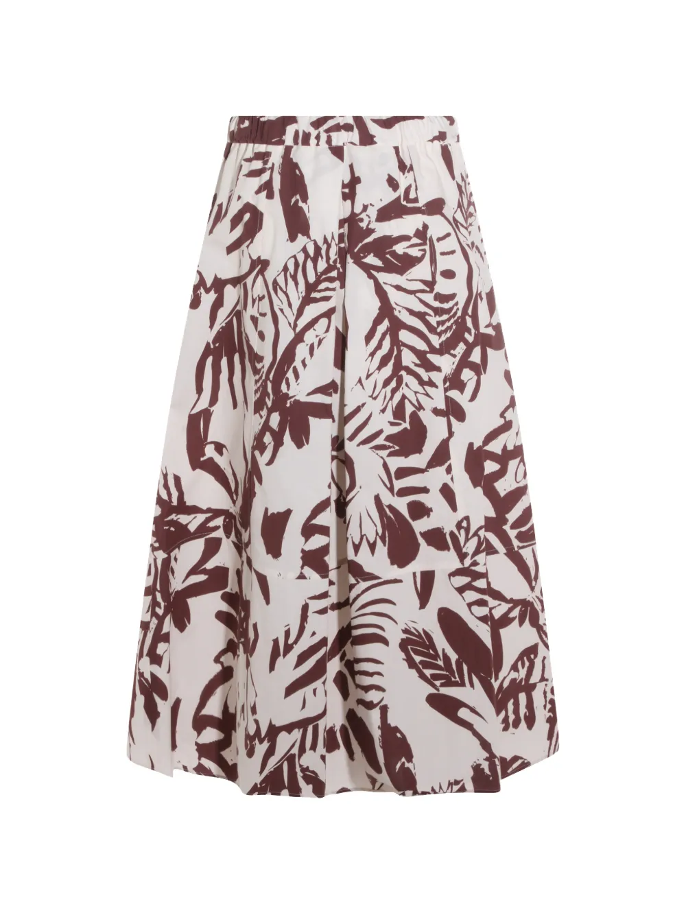  Antonelli Floral-print Skirt - Brown 