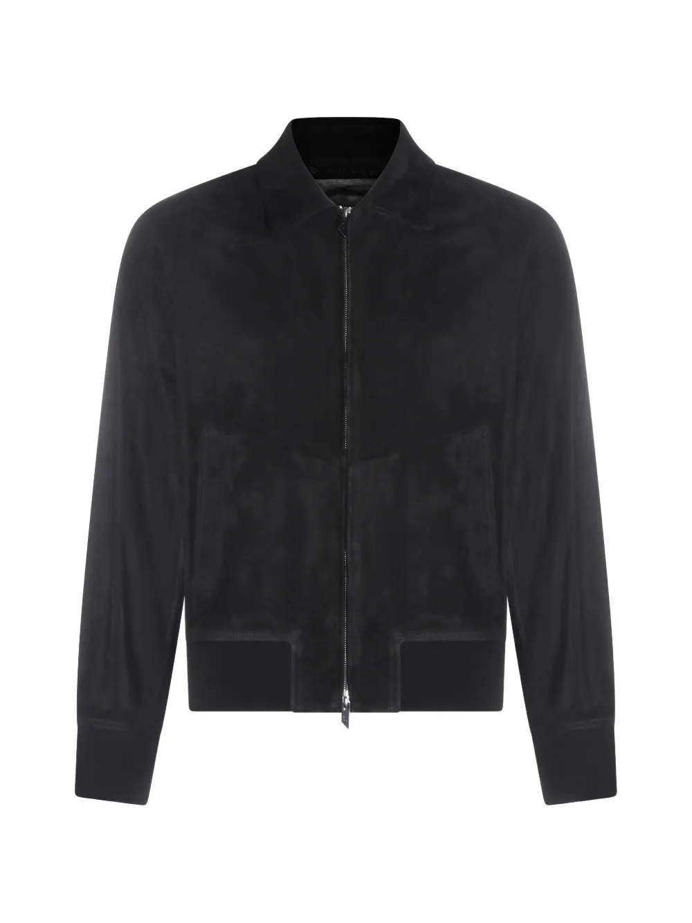 Salvatore Santoro zip-up suede jacket - Nero