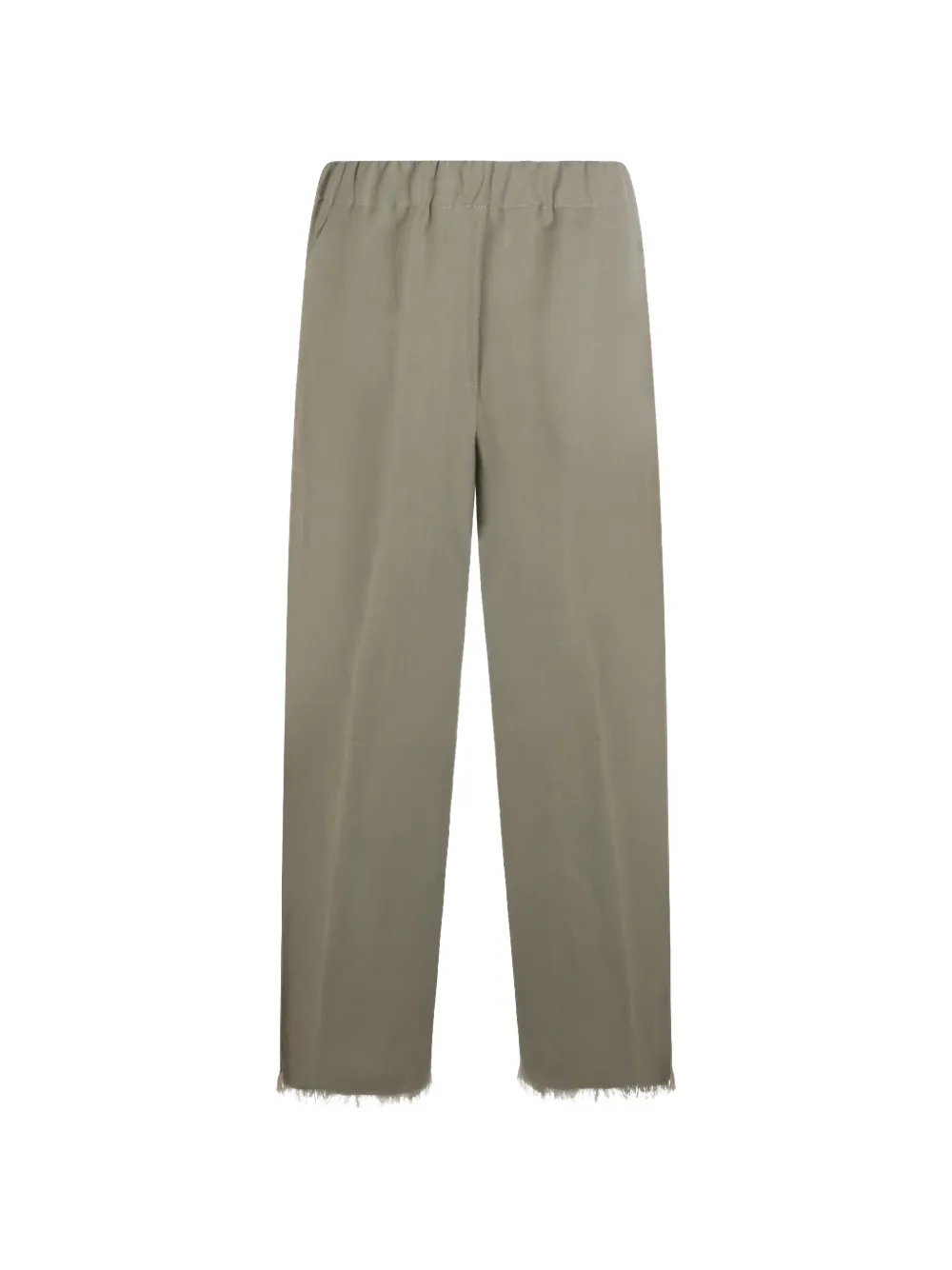 Antonelli elasticated frayed trousers - Verde