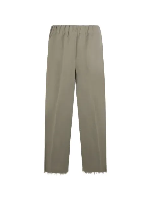 Antonelli elasticated frayed trousers
