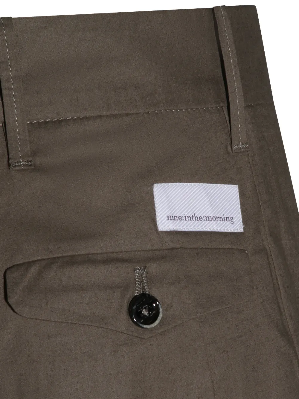 Nine In The Morning High-waist pantalon Groen