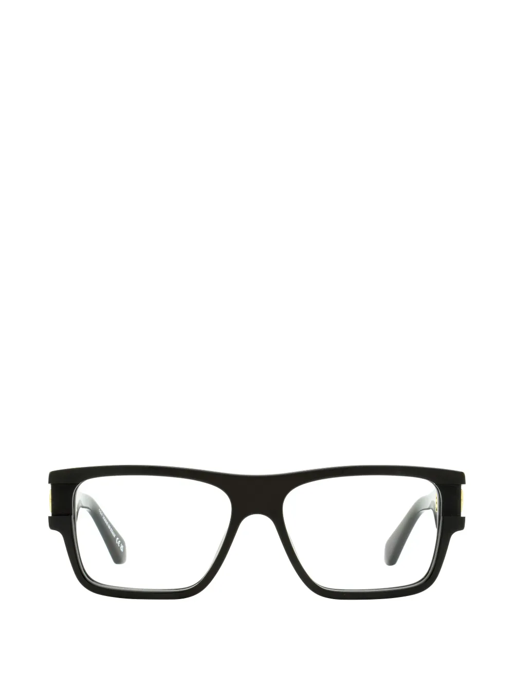 Off-White Eyewear 086 logo plaque glasses - Nero