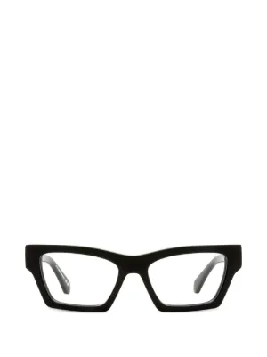 Off-White Eyewear スクエア メガネフレーム | ブラック | FARFETCH JP