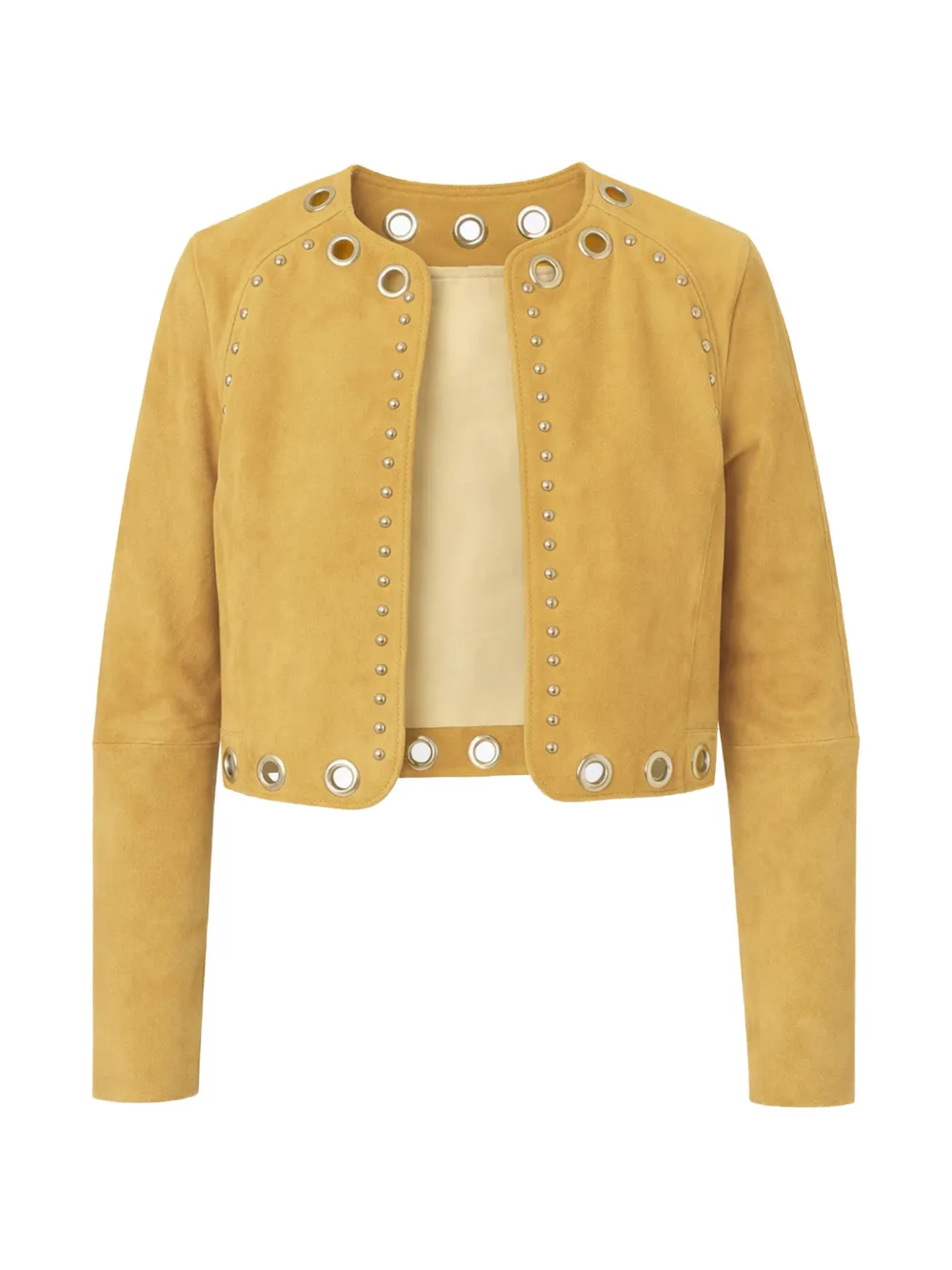 Zut studded suede jacket - Gelb