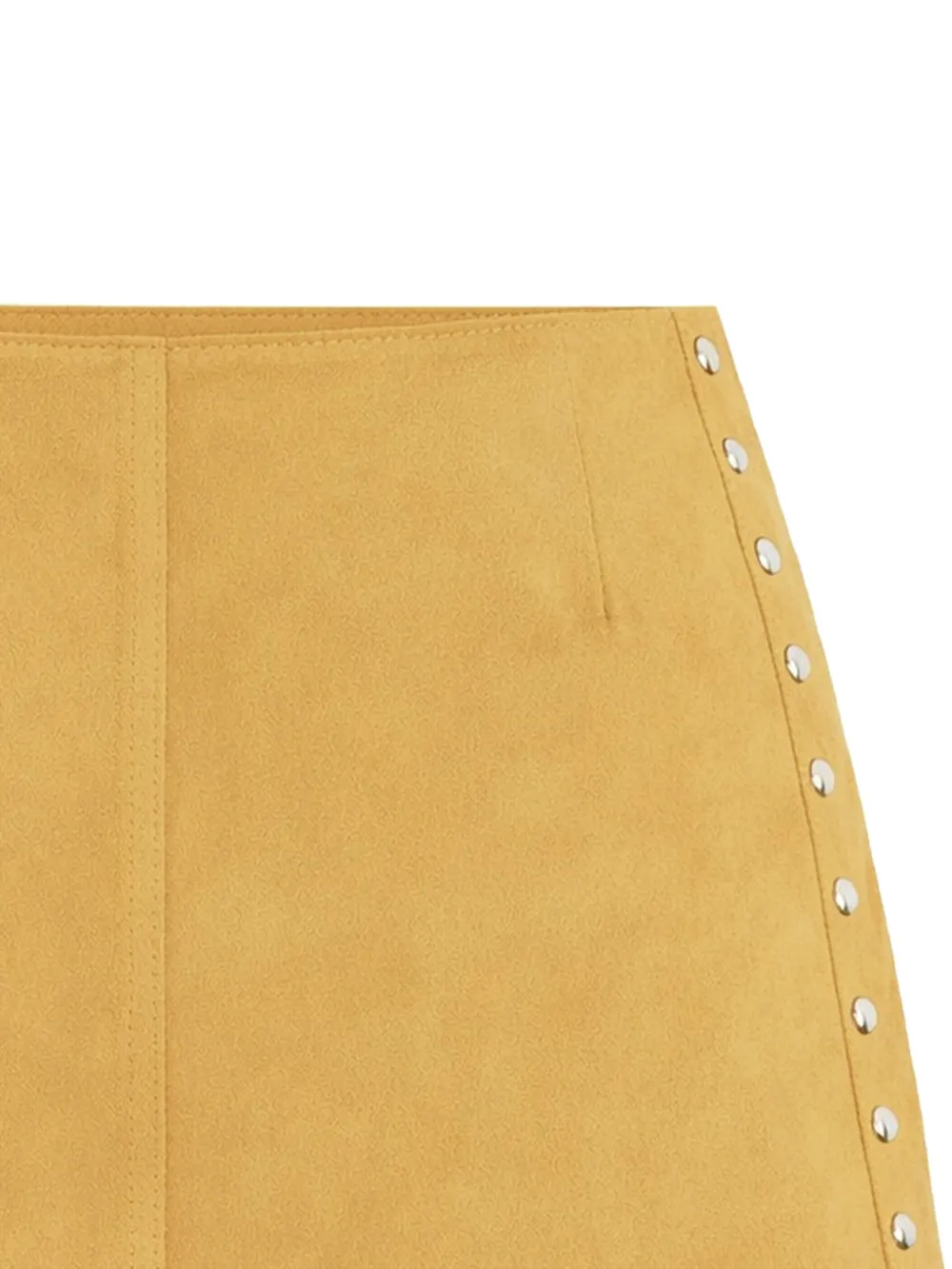  Zut Studded Suede Mini Skirt - Yellow 