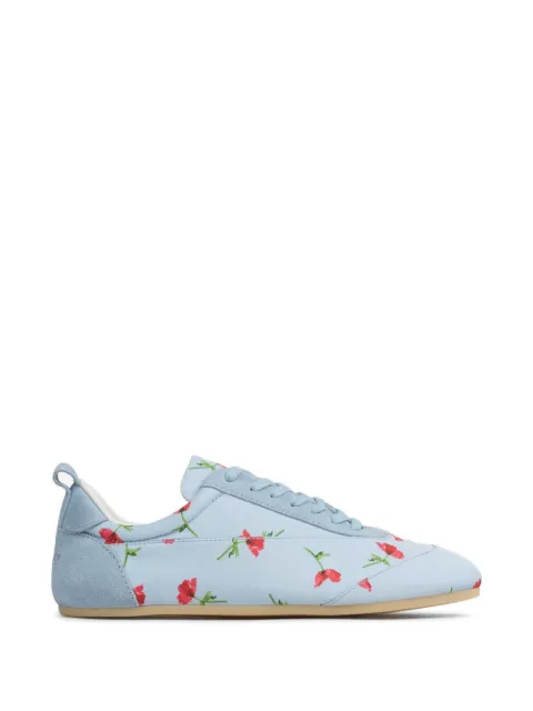 Jil Sander tenis con agujetas con estampado floral