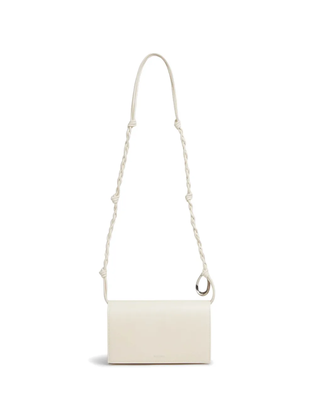 Jil Sander mini knotted cross body bag - Bianco