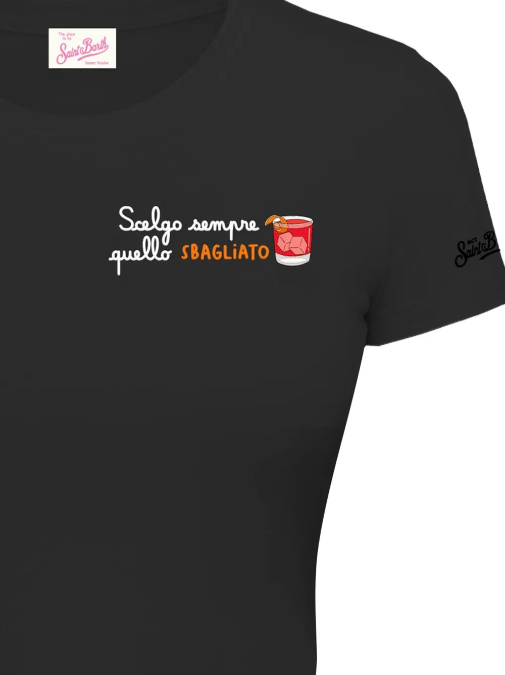 MC2 Saint Barth Esme T-shirt met print Zwart