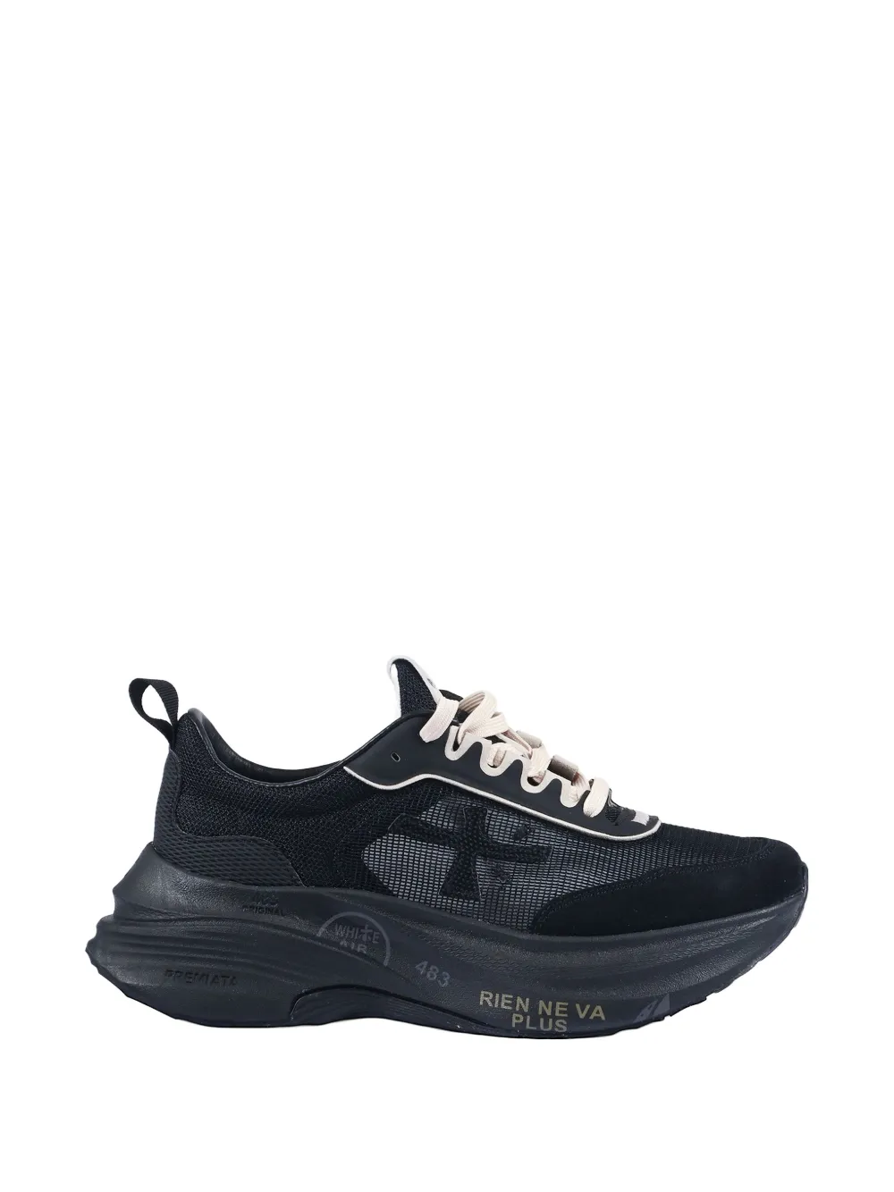 Premiata Hill logo-detail sneakers Zwart