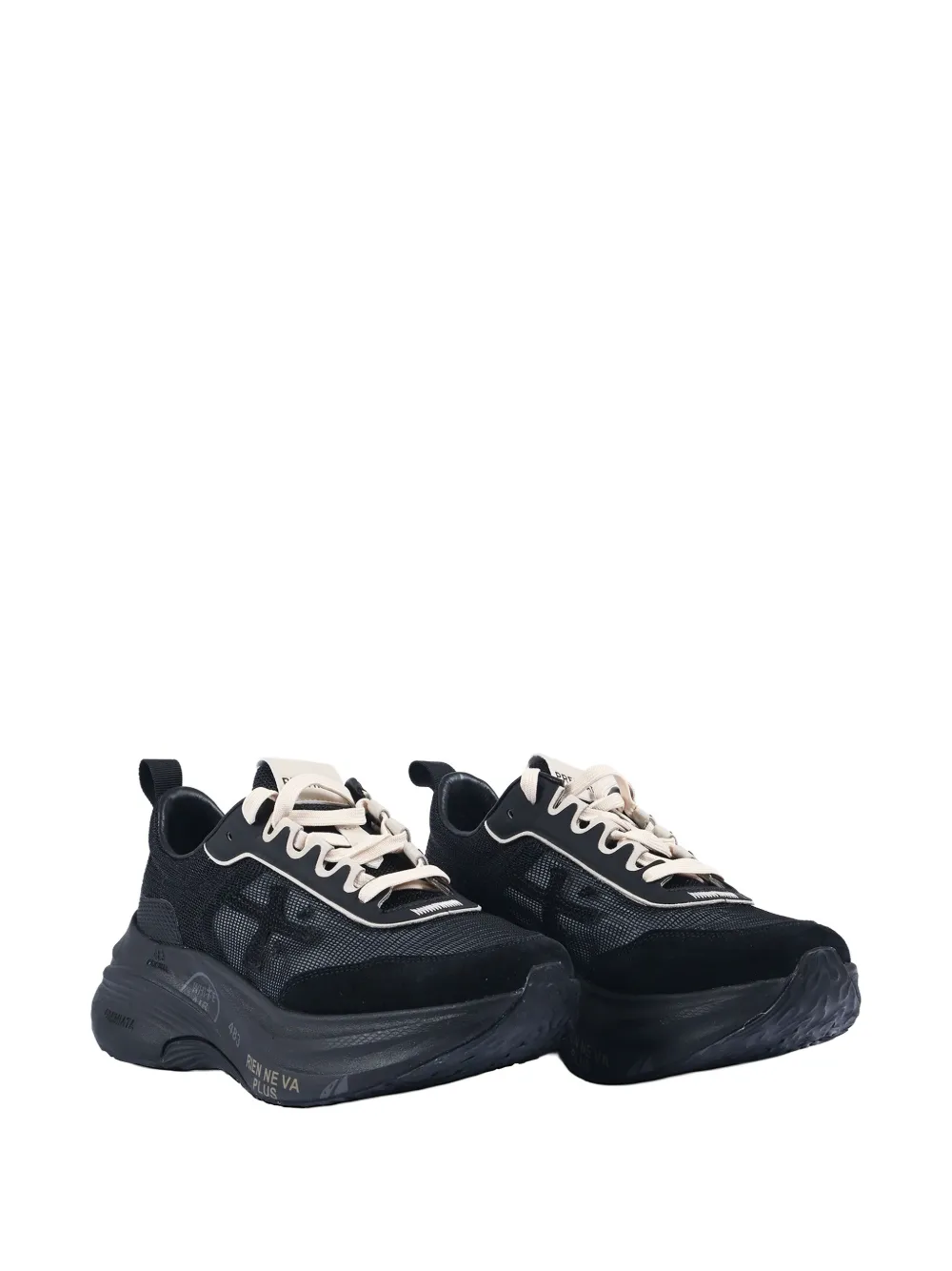 Premiata Hill logo-detail sneakers Zwart