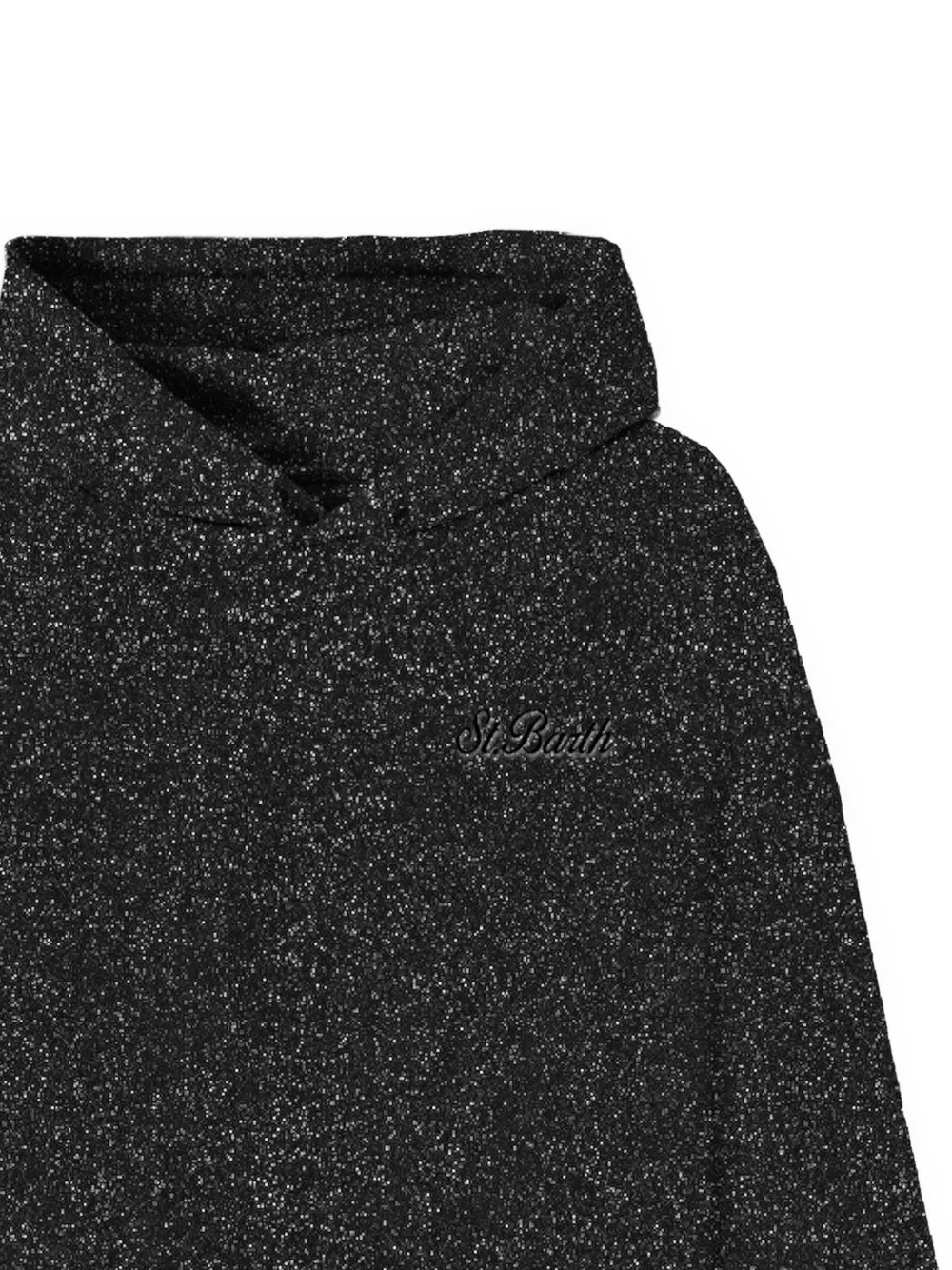 MC2 Saint Barth Mindy lurex hoodie Zwart