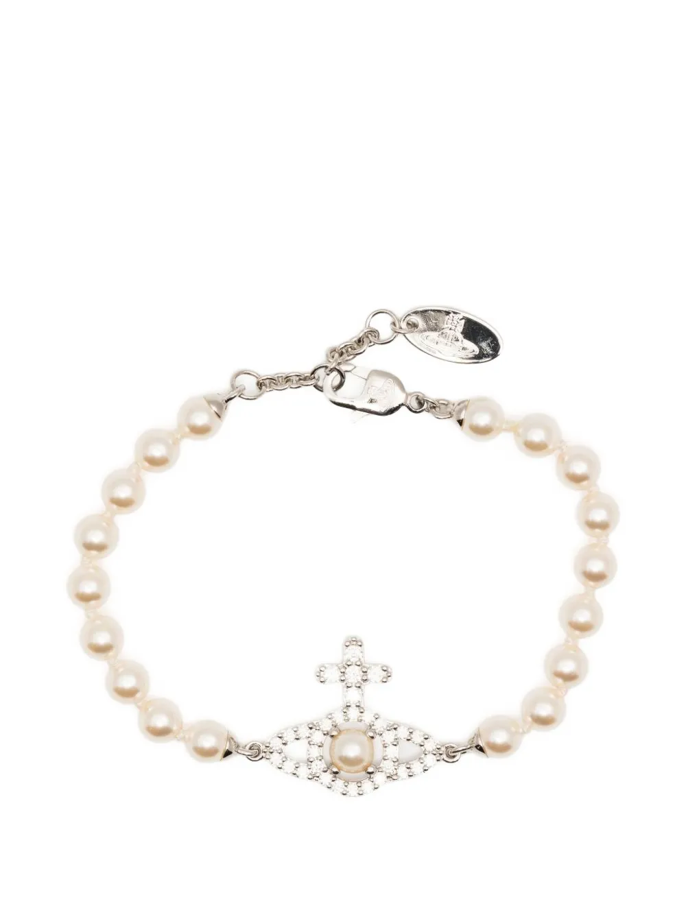 Vivienne Westwood Olympia Pearl Bracelet In Neutral