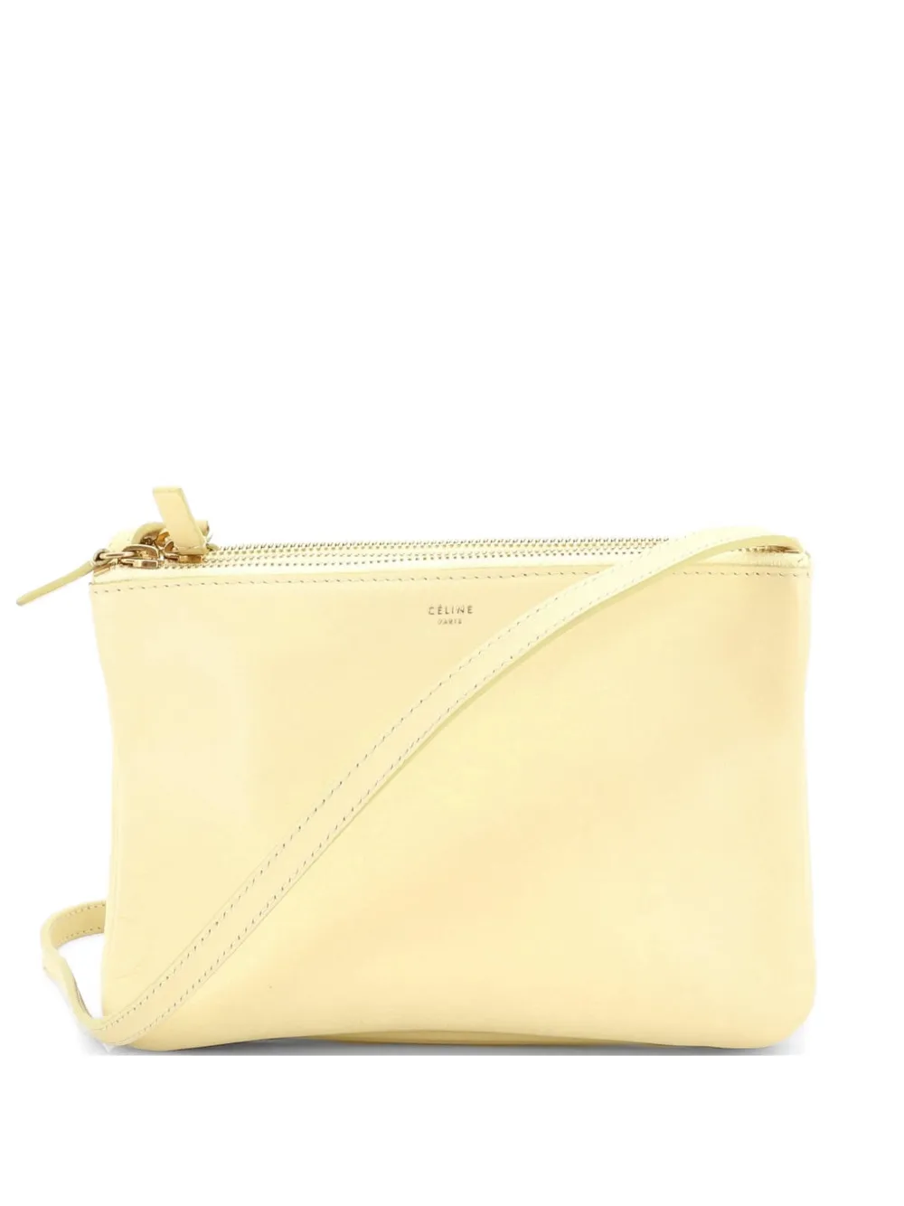 Celine Pre-Owned Trio Leather Small crossbody bag - Giallo