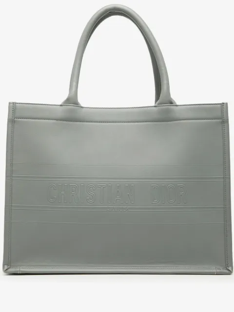 Christian Dior Pre-Owned 2020 Medium Embossed Leather Book tote bag