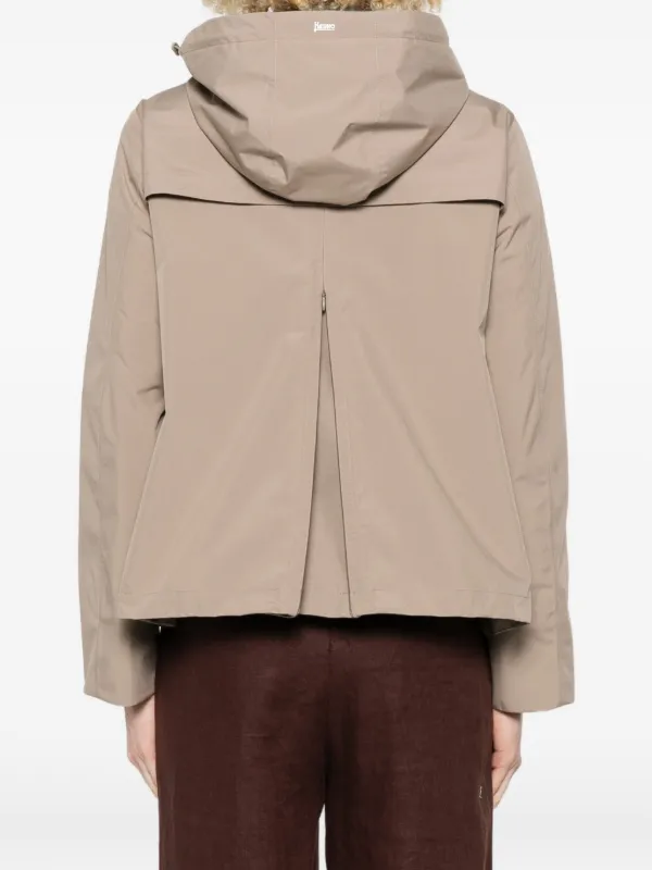Herno フーデッド ジップアップ ジャケット | ニュートラル | FARFETCH JP