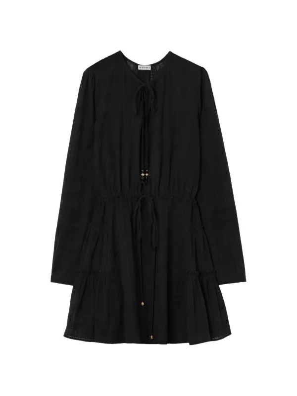 フォーマル・ドレス・スーツ BURBERRY Burberry チェック コットンボイル ドレス | ブラック | FARFETCH JP