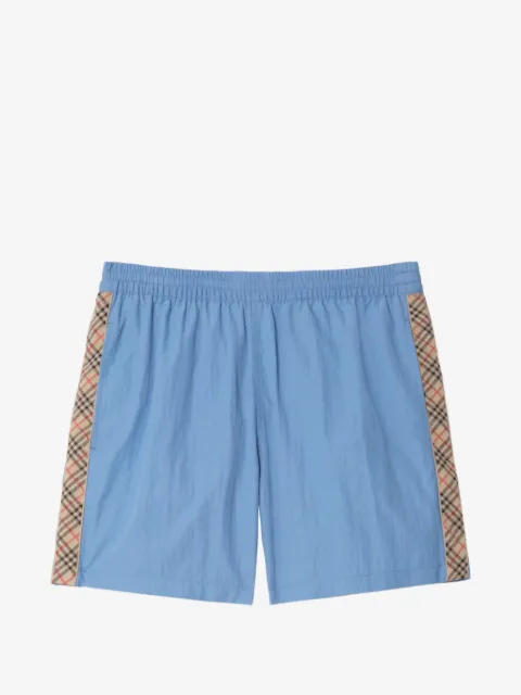 Burberry Check trim swim shorts