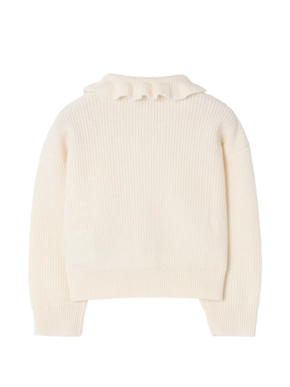 Burberry Kids Wollen-katoenen vest met geruite zak Beige