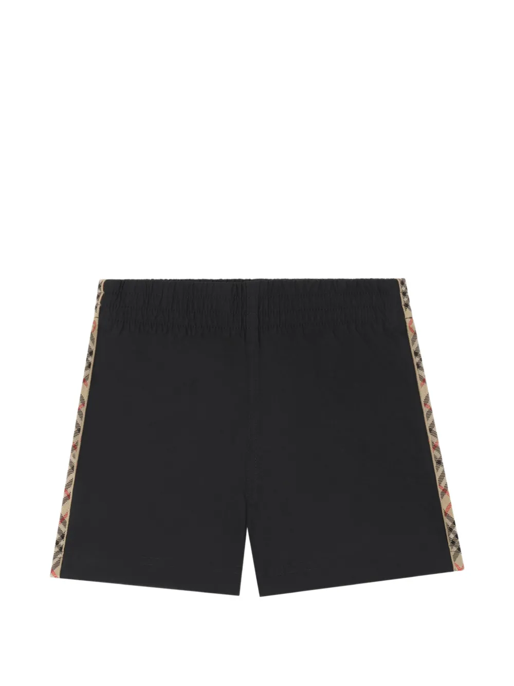 Burberry Kids check-trim swim shorts - Nero
