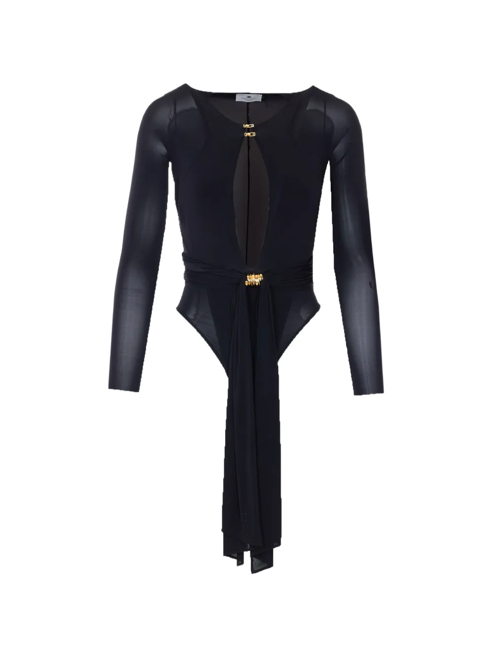 Elisabetta Franchi long-sleeve bodysuit - Nero