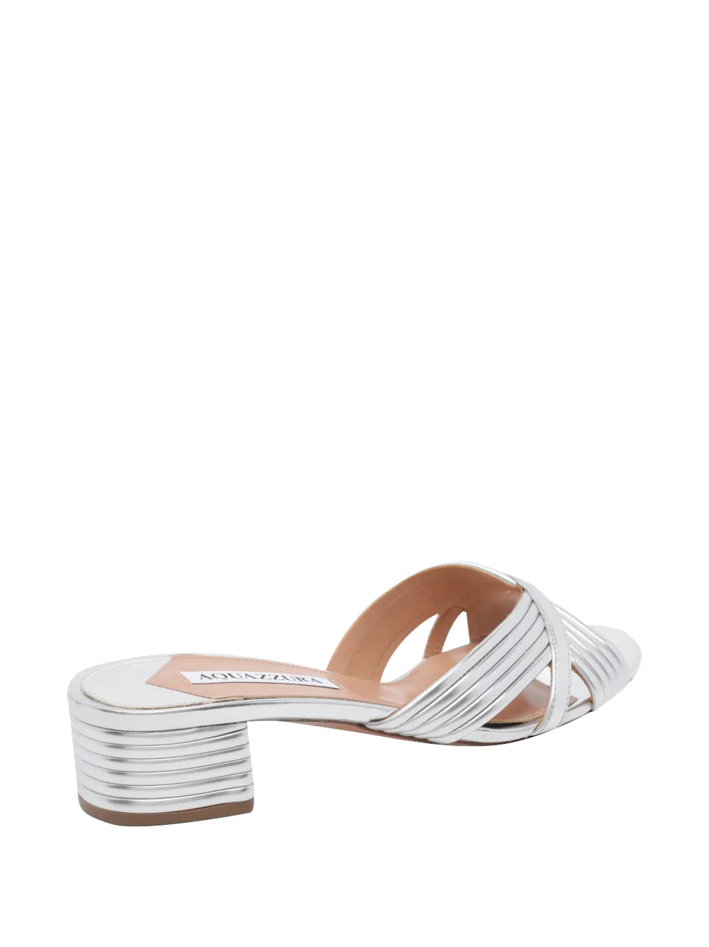 Aquazzura Sundance sandalen met ronde neus Zilver