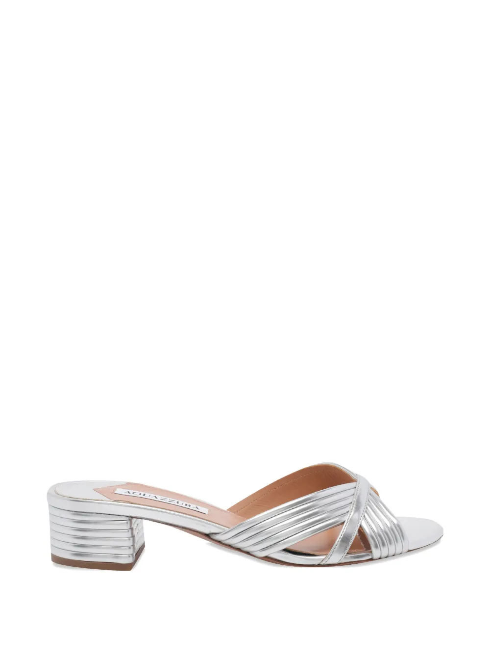 Aquazzura Sundance round-toe sandals Zilver