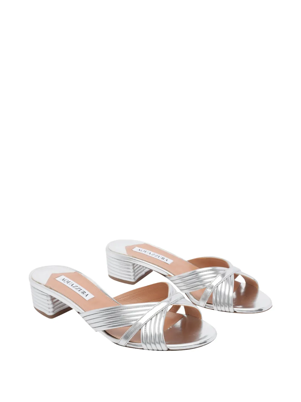 Aquazzura Sundance sandalen met ronde neus Zilver