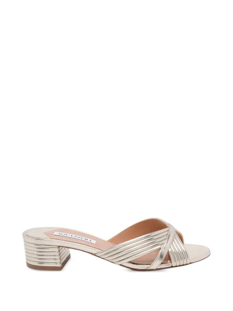 Aquazzura Sundance round-toe sandals