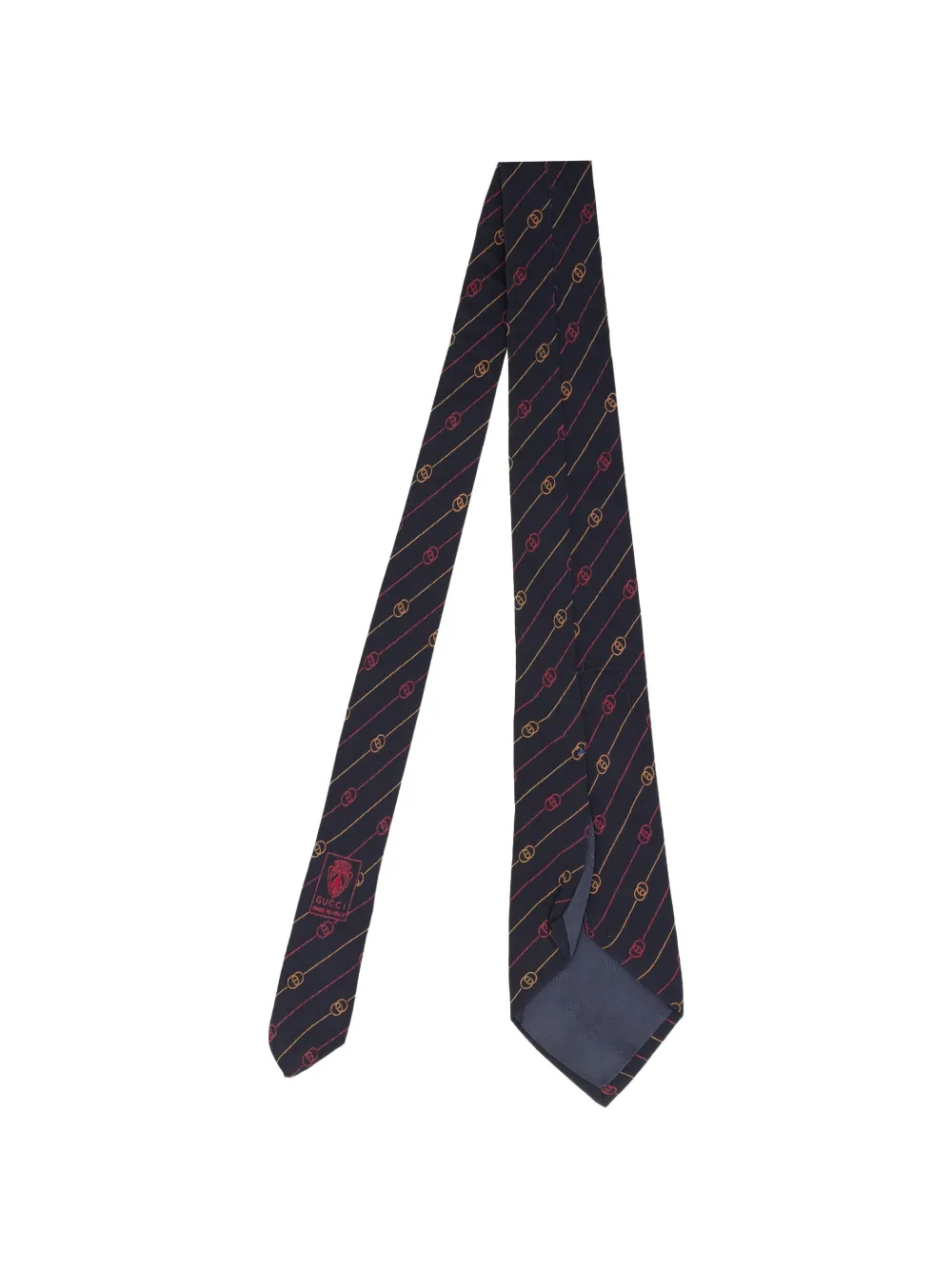 Interlocking G Logo Striped Tie